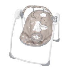 Κούνια μωρού Kikka Boo Felice Grey Bear 2020