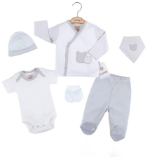Σετ για νεογέννητο CICCIM BABY 5 τεμ. Αρκουδάκια γκρι Μέγεθος 56 εκ 4330