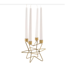 Κηροπήγιο από ιατρικό χάλυβα Widdop Bingham Celestial Gold Star.