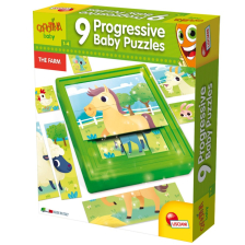 Προοδευτικά παζλ μωρών Lisciani Carotina Baby Farm x 9.