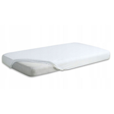 Σεντόνι με λάστιχο Baby Matex βαμβάκι 60x120 εκ. 0033, 01 Λευκό