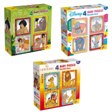 Παζλ παιδικό Lisciani Disney Classic Double Face 4x4 τεμ.