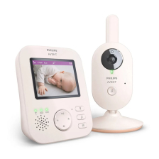 Ψηφιακή ασύρματη ενδοεπικοινωνία μωρού Philips AVENT Advanced SCD881/26 με έγχρωμη οθόνη 2,8 ιντσών, ζουμ 2 x, νυχτερινή όραση, αμφίδρομη επικοινωνία ήχου, 6 απαλές μελωδίες.