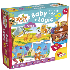 Παιδικό 3D Παζλ Lisciani Carotina Baby Logic 3D Ζωάκια.