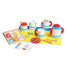 Σετ παιδικού παιχνιδιού Melissa and Doug Ξύλινο σετ τσαγιού, 9843.