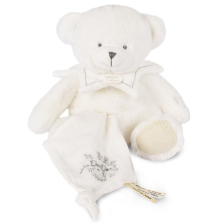 Λούτρινο Αρκουδάκι αγκαλιάς Doudou με μαντηλάκι 30 εκατοστών, DC4344.