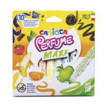 Αρωματικοί μαρκαδόροι με σφραγίδες CARIOCA Maxi, 10 τεμαχίων.