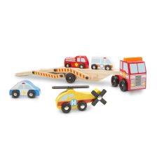 Μεταφορέας Αυτοκινήτων  Melissa&Doug με αυτοκίνητα άμεσης βοήθειας14610