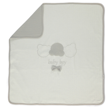Κουβέρτα Bebetto Baby Boy Style 80X85 εκ. Εκρού B714