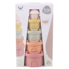 Βρεφικός Πύργος στοίβασης από καουτσούκ Raya Toys, 5 τεμαχίων.