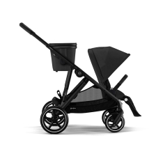 Καρότσι μωρού για δίδυμα Cybex Gazelle S 2023 μαύρος σκελετός, Moon Black