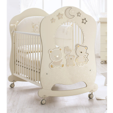 Παρκοκρέβατο Italbaby HAPPY FAMILY Oblò Ivory