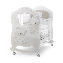 Παρκοκρέβατο Italbaby JOLIE Oblò White / Choco