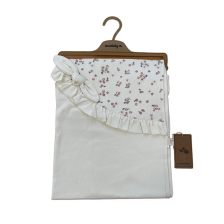 Βρεφική πάνα Сiсcim Baby Flowers, Εκρού, 80 x 80 εκατοστών, U4909.