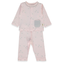 Βρεφική πιτζάμα Bebetto Organic Sleepy Sheepy, 0-3 μηνών, F1458.