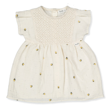 Βρεφικό φόρεμα Bebetto Sweet lemon, Εκρού, 6-36 μηνών, K4772.