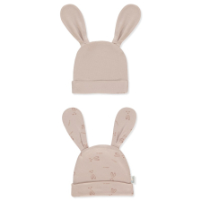 Βρεφικό σκουφάκι Bebetto SO SWEET, Πούδρα, 2 τεμαχίων, 0-3 μηνών, C1064.