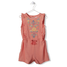 Βρεφική ολόσωμη φόρμα Bebetto Festivity Coral, 6-24 μηνών, K3716.