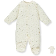 Βρεφική ολόσωμη φόρμα Bebetto Pure Teddy 0-9 μηνών, T3326.