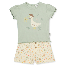 Βρεφικό σετ Bebetto Cute Duck, Μέντα, 2 τεμαχίων, 6-36 μηνών, K4660.