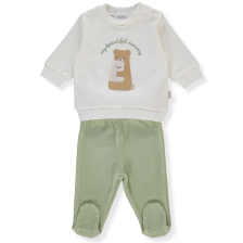 Βρεφικό σετ για νεογέννητο Bebetto Little Teddy Bear, 2 τεμαχίων, 1-12 μηνών, K4588.