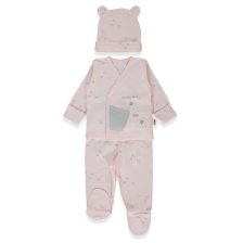 Βρεφικό σετ Bebetto Organic Sleepy Sheepy, 3 τεμαχίων, 0-3 μηνών, Z1072.