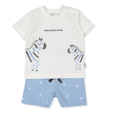 Βρεφικό σετ Bebetto Walking Zebras, Μπλε, 2 τεμαχίων, 3-24 μηνών, K4720.