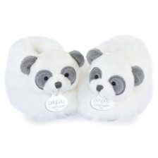Βρεφικές παντόφλες Doudou UNICEF Panda, 0-6 μηνών.