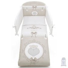 Σετ βρεφικής κρεβατοκάμαρας Italbaby BABY CHIC MAXI 5 τεμαχίων, με Πάντα, 105/130 εκατοστών.