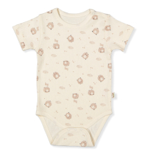 Βρεφικό κορμάκι Bebetto Organic little lamb, Εκρού, 12-36 μηνών, Τ3954.