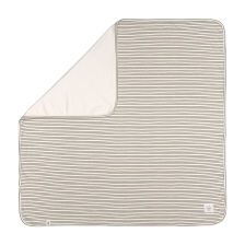 Κουβέρτα παιδική Lassig GOTS Striped Grey 80/80 εκ