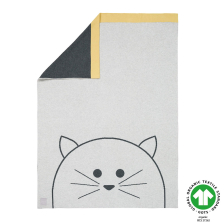 Κουβέρτα Lassig Little Chums Cat 75x100 εκ. Grey
