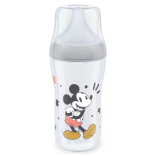 Βρεφικό πλαστικό μπιμπερό Nuk Perfect Match Disney Mickey Mouse, 260 ml, 3 μηνών+.