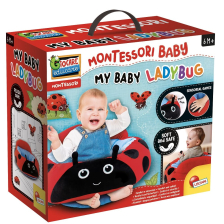 Βρεφική βελούδινη πολυθρόνα Lisciani MONTESSORI BABY MY BABY LADYBUG 107339.