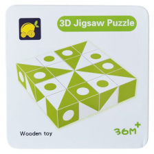 Ξύλινο 3D παζλ Raya Toys με κάρτες.