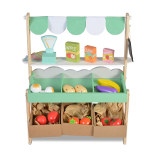 Σουπερμάρκετ ξύλινο Moni Toys με σετ προιόντων 4425