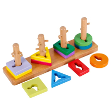 Ξύλινο παιδικό παιχνίδι Raya Toys Σειρά σχημάτων.