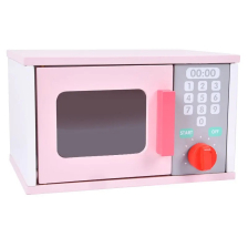 Ξύλινος παιδικός φούρνος μικροκυμάτων Raya Toys Ροζ.