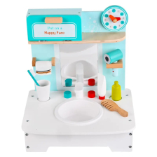 Ξύλινος παιδικός νεροχύτης Raya Toys με αξεσουάρ.