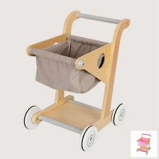 Ξύλινο παιδικό καλάθι αγορών Raya Toys.