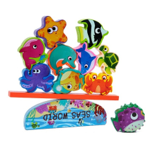 Ξύλινο παιχνίδι ισορροπίας Raya Toys Θαλασσινός κόσμος.