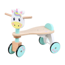 Ξύλινο αυτοκίνητο ώθησης Raya Toys Μονόκερος. 