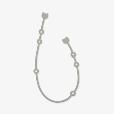 Θήκη πιπίλας Kikka Boo Pacifier holder Platinum Silicone Sand.