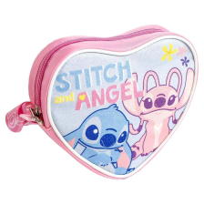Παιδική τσάντα ώμου Cerda Disney Stitch, σε σχήμα καρδιάς, 2100005667, 15 εκατοστών.