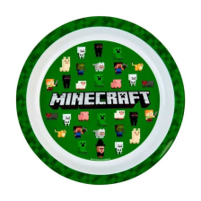Παιδικό πιάτο φαγητού Kids Licensing Minecraft, πλαστικό, 21 εκατοστών.