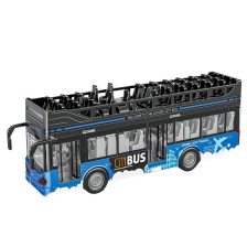 Παιδικό παιχνίδι διώροφο λεωφορείο Raya Toys Traffic Bus με ήχους και φώτα, 1:16.