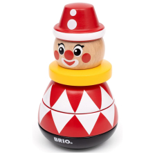 Παιδικό παιχνίδι πυραμίδα στοίβαξης Brio Magnetic Stacking Clown, ξύλινο.