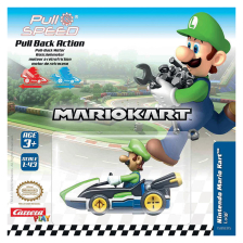 Παιδικό παιχνίδι αυτοκίνητο με φιγούρα Carrera Mario Kart Luigi 1:43.