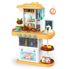 Παιδική κουζίνα με ατμό και νερό Raya Toys 889-163, Κίτρινο