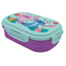 Παιδικό δοχείο φαγητού Kids Licensing Disney Stitch, με θήκες και σκεύη.